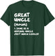Great Uncle Definition Funny T-Shirt - T-Shirt | Forest