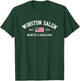 Vintage Winston Salem North Carolina July 4th US Flag Retro Women Kids Men T-Shirt - T-Shirt | Forest