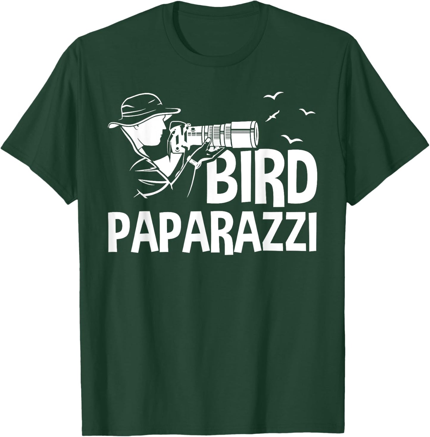 Bird Paparazzi Funny Birding Wildlife Photography Lovers T-Shirt - T-Shirt | Forest
