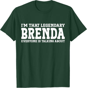 Brenda Personal Name First Name Funny Brenda T-Shirt - T-Shirt | Forest