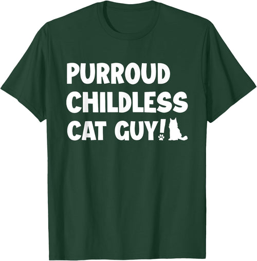 Purroud Childless Cat Guy Funny Voting For President 2024 Men Women
