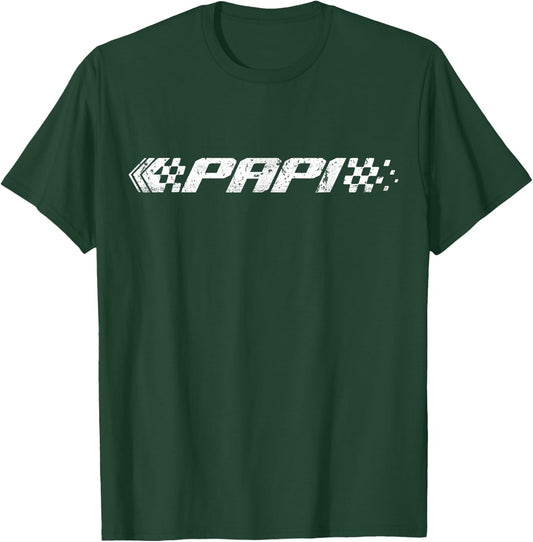 Racing Birthday Matching Family Race Car Pit Crew Papi T-Shirt - T-Shirt | Forest