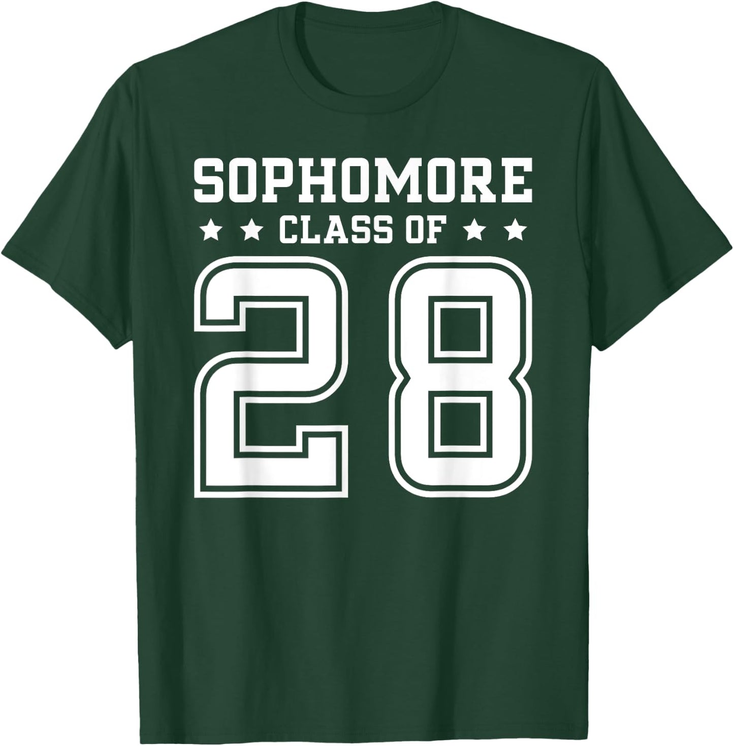 Sophomore Class Of 2028 Back to School Sophomore 2028 T-Shirt - T-Shirt | Forest