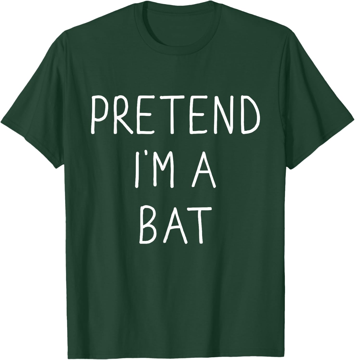Pretend I'm a bat funny lazy easy DIY halloween costume T-Shirt - T-Shirt | Forest