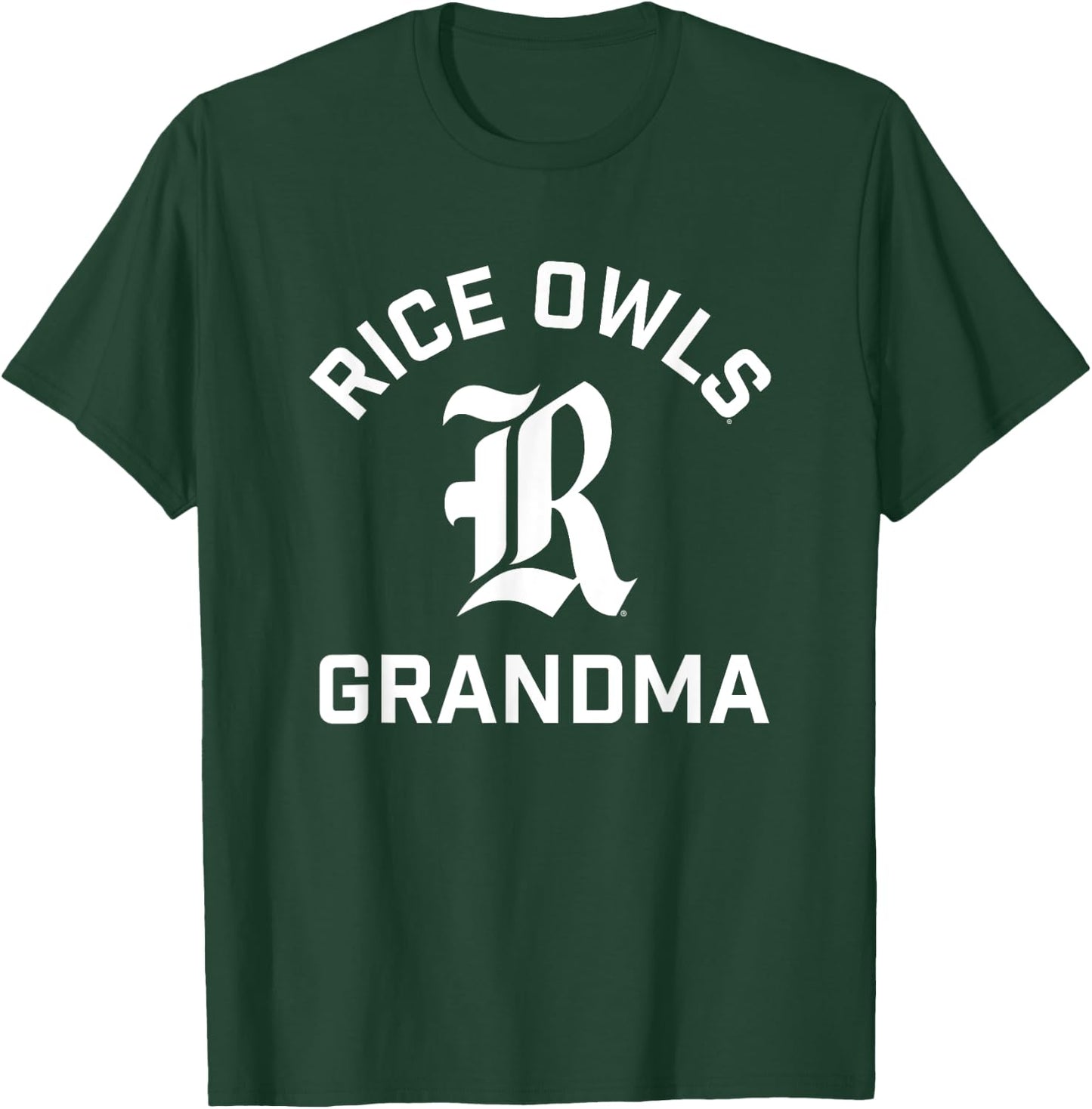 Rice University Owls Arched Grandma T-Shirt - T-Shirt | Forest