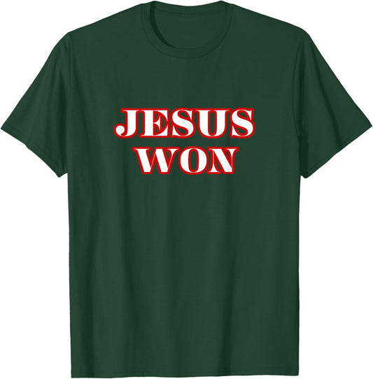 Texas Jesus Won Baseball T-Shirt - T-Shirt | Forest