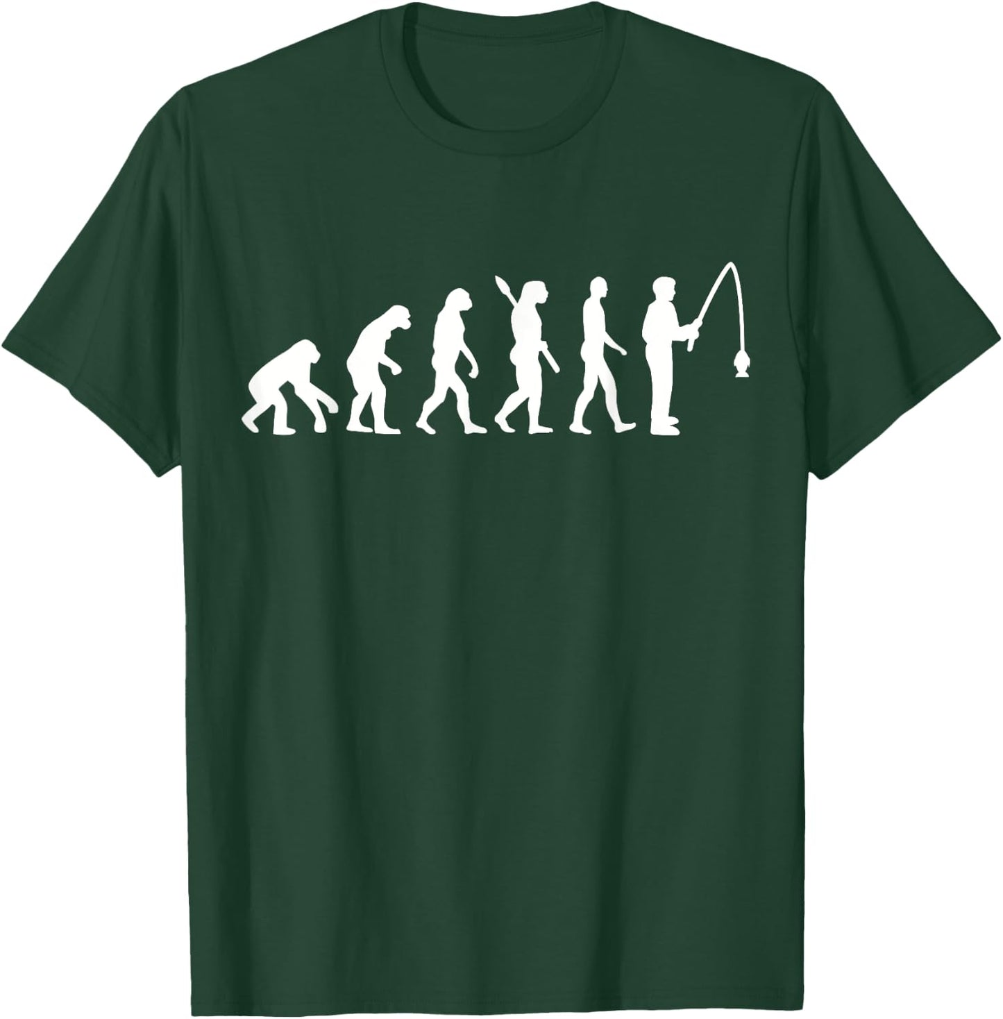Evolution fishing T-Shirt - T-Shirt | Forest