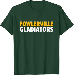 Fowlerville Gladiators Bold T-Shirt - T-Shirt | Forest