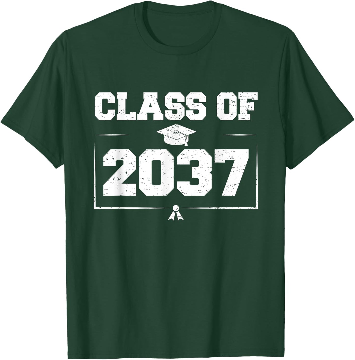 Class of 2037 Grow With Me Back to School Graduation 2037 T-Shirt - T-Shirt | Forest