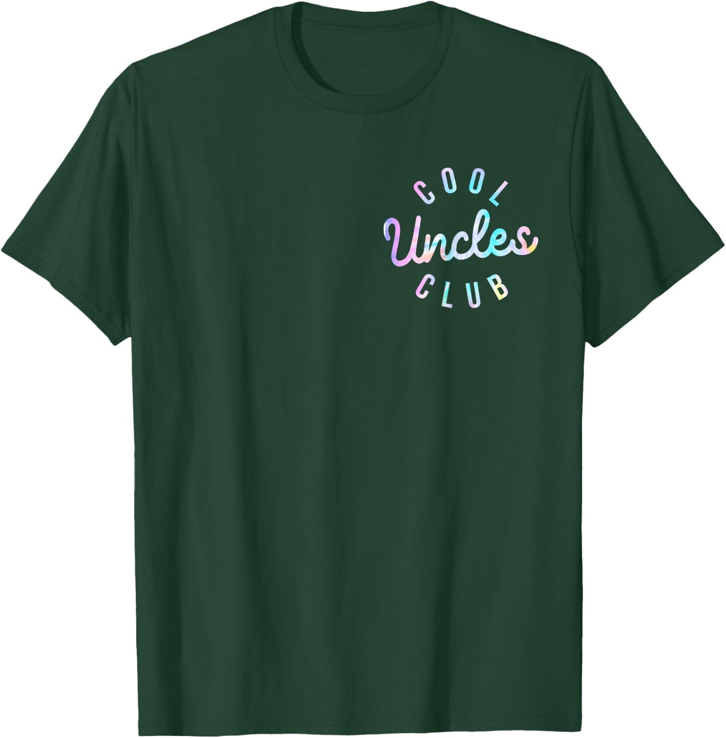 Tie Dye Funny Dad Uncle Father's Day Pocket Cool Uncles Club T-Shirt - T-Shirt | Forest