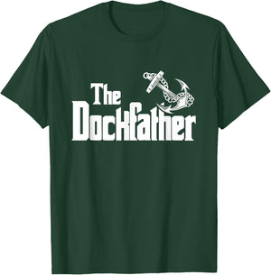 The Dockfather Funny Boating Fishing Boat Dad Captain Boater T-Shirt - T-Shirt | Forest