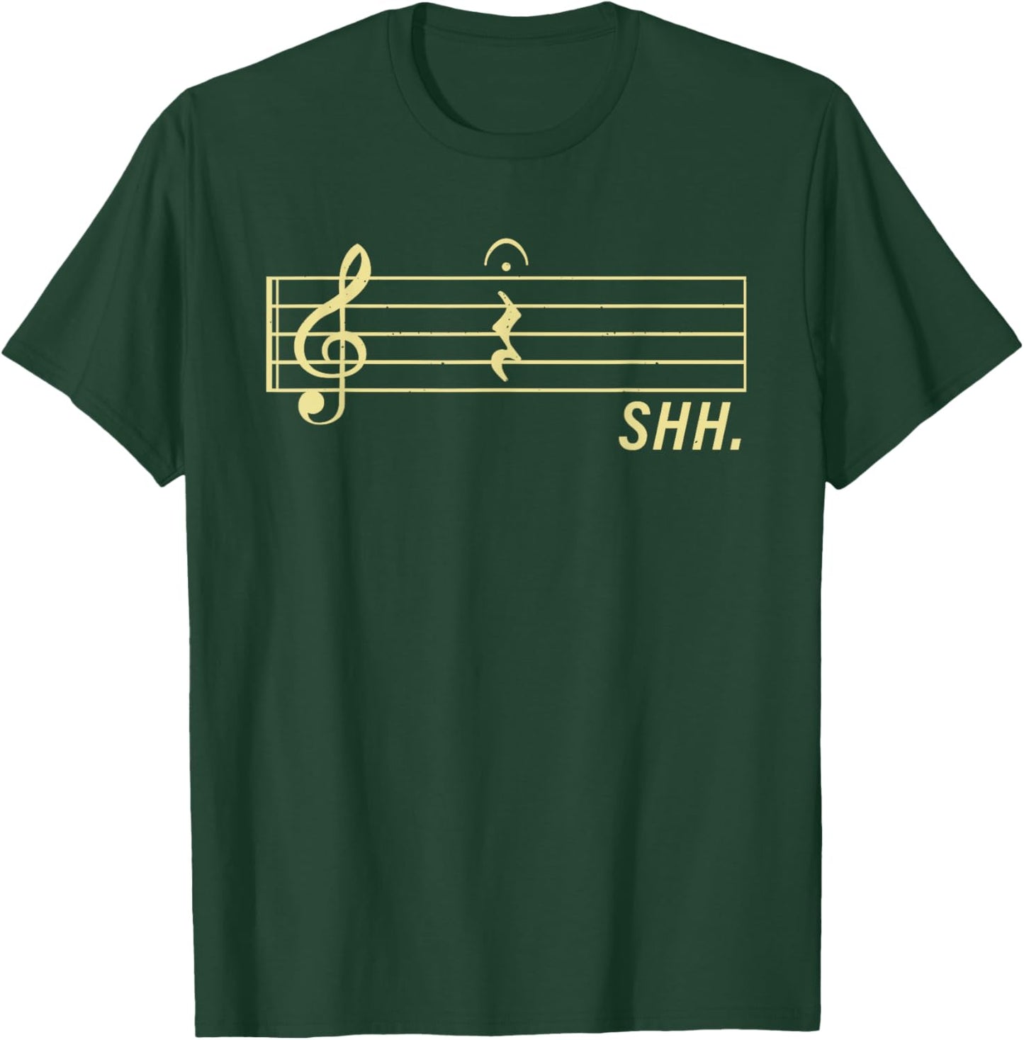 Music Art Women Musical Note Musician Music Teacher T-Shirt - T-Shirt | Forest