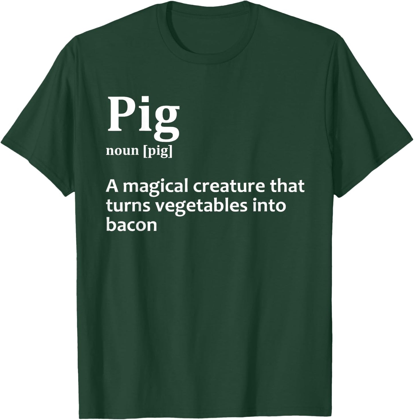 Best Bacon Design Women Kids Pig Food Bacon Lover T-Shirt - T-Shirt | Forest