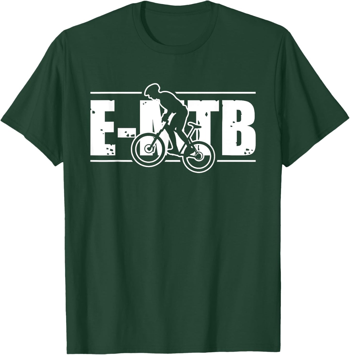 E-MTB E-Bike Electric Bicycle Gifts for Retirees T-Shirt - T-Shirt | Forest