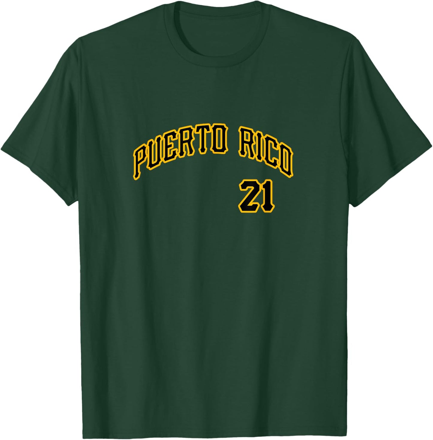 Puerto Rico 21 Boricua Baseball Santurce Beisbol Souvenir T-Shirt - T-Shirt | Forest