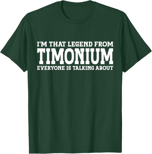 Timonium Hometown MD Maryland Home Roots Funny City Timonium T-Shirt - T-Shirt | Forest