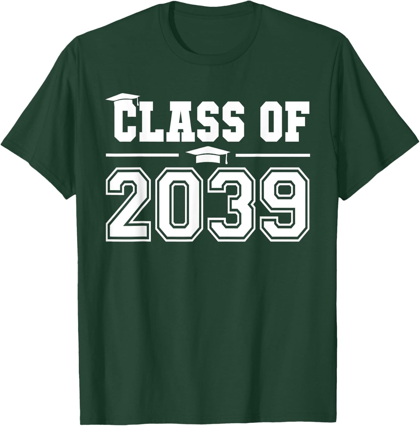 Class of 2039 Grow With Me First Day of School Graduation T-Shirt - T-Shirt | Forest