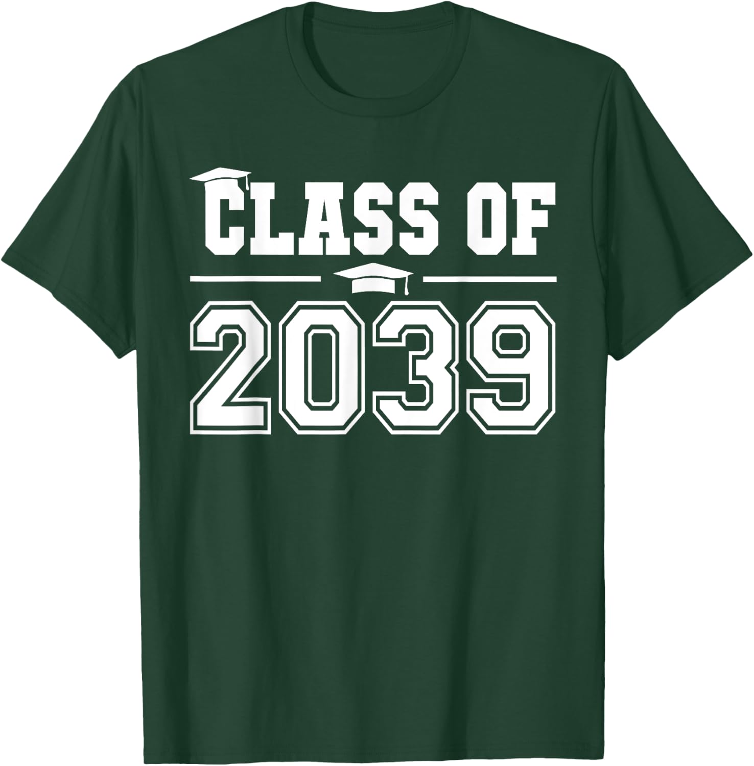 Class of 2039 Grow With Me First Day of School Graduation T-Shirt - T-Shirt | Forest
