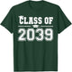Class of 2039 Grow With Me First Day of School Graduation T-Shirt - T-Shirt | Forest