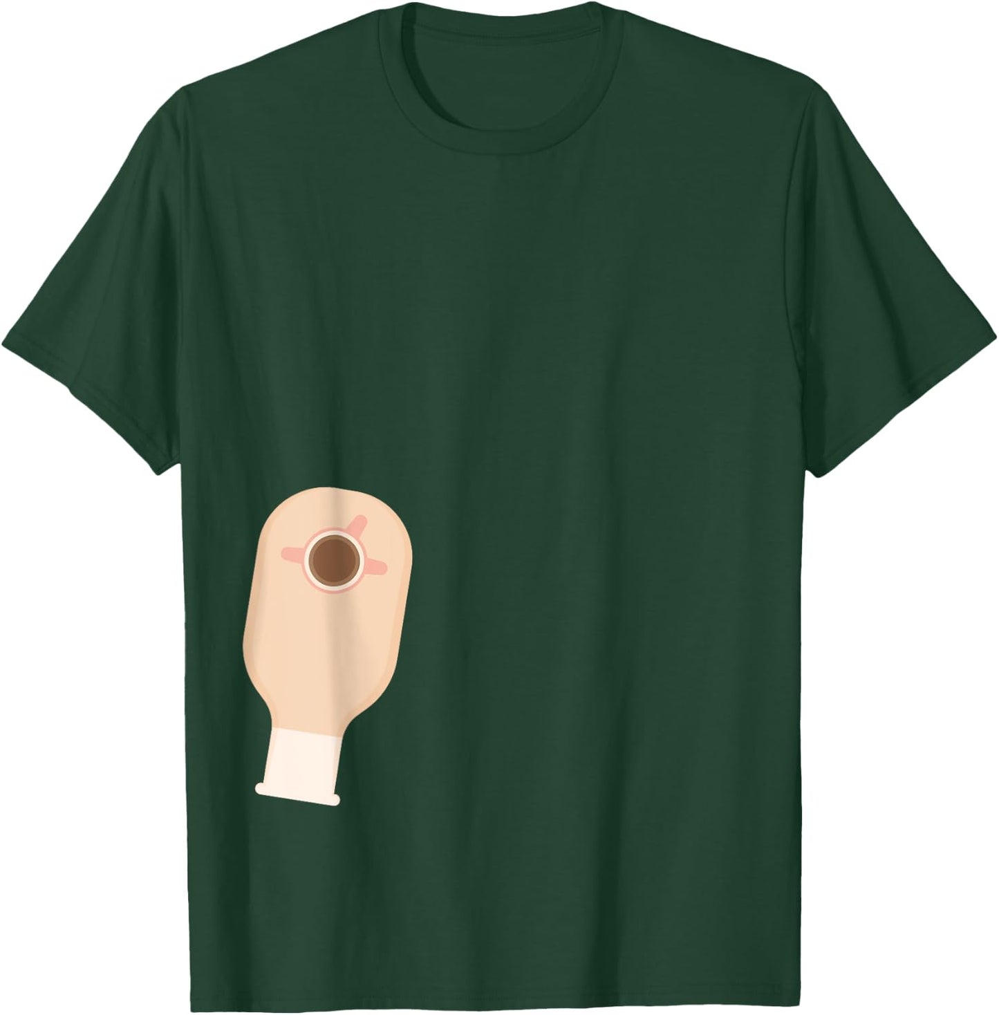 Funny Diverticulitis Bowel Cancer, IBD Ostomy Colostomy Bag T-Shirt - T-Shirt | Forest