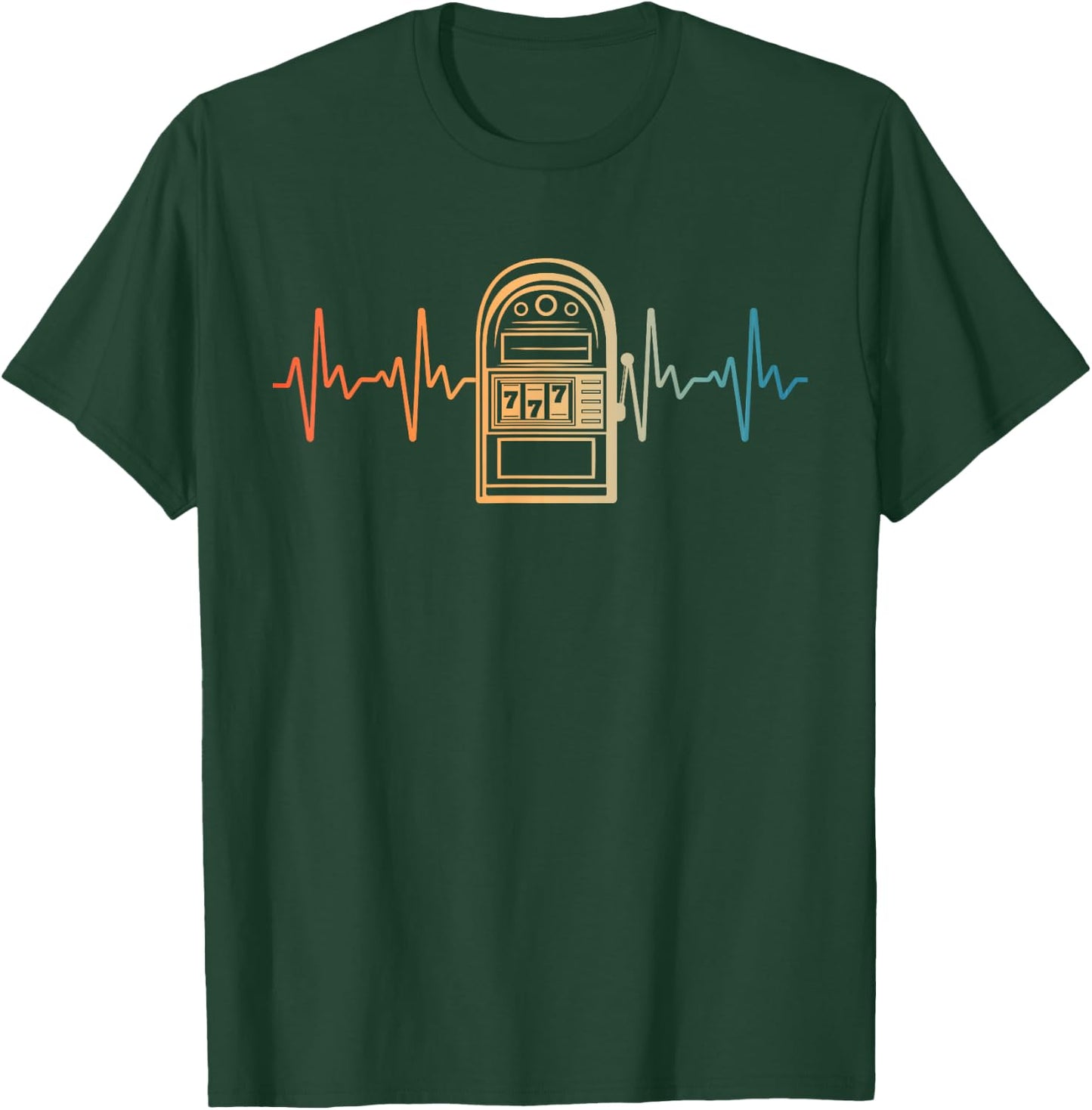 Funny Slot Machine Art Women Casino Playing Gambler T-Shirt - T-Shirt | Forest