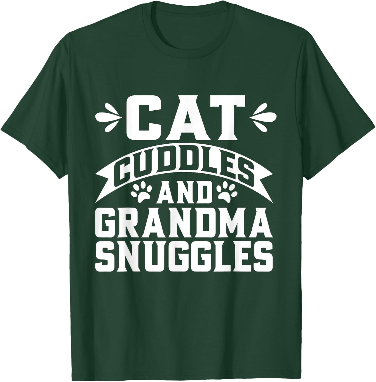 Cat Cuddles Grandma Snuggles Cat Grandma T-Shirt - T-Shirt | Forest