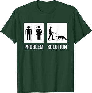 Mantrailing Mantrailer Tracking dog T-Shirt - T-Shirt | Forest
