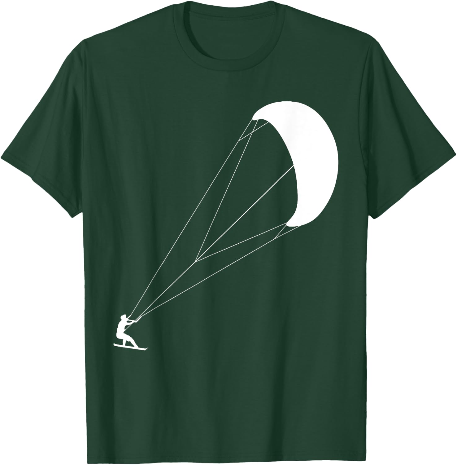 Kiters Kiting - Kitesurfer Surfing Kiteboard Kitesurfing T-Shirt - T-Shirt | Forest