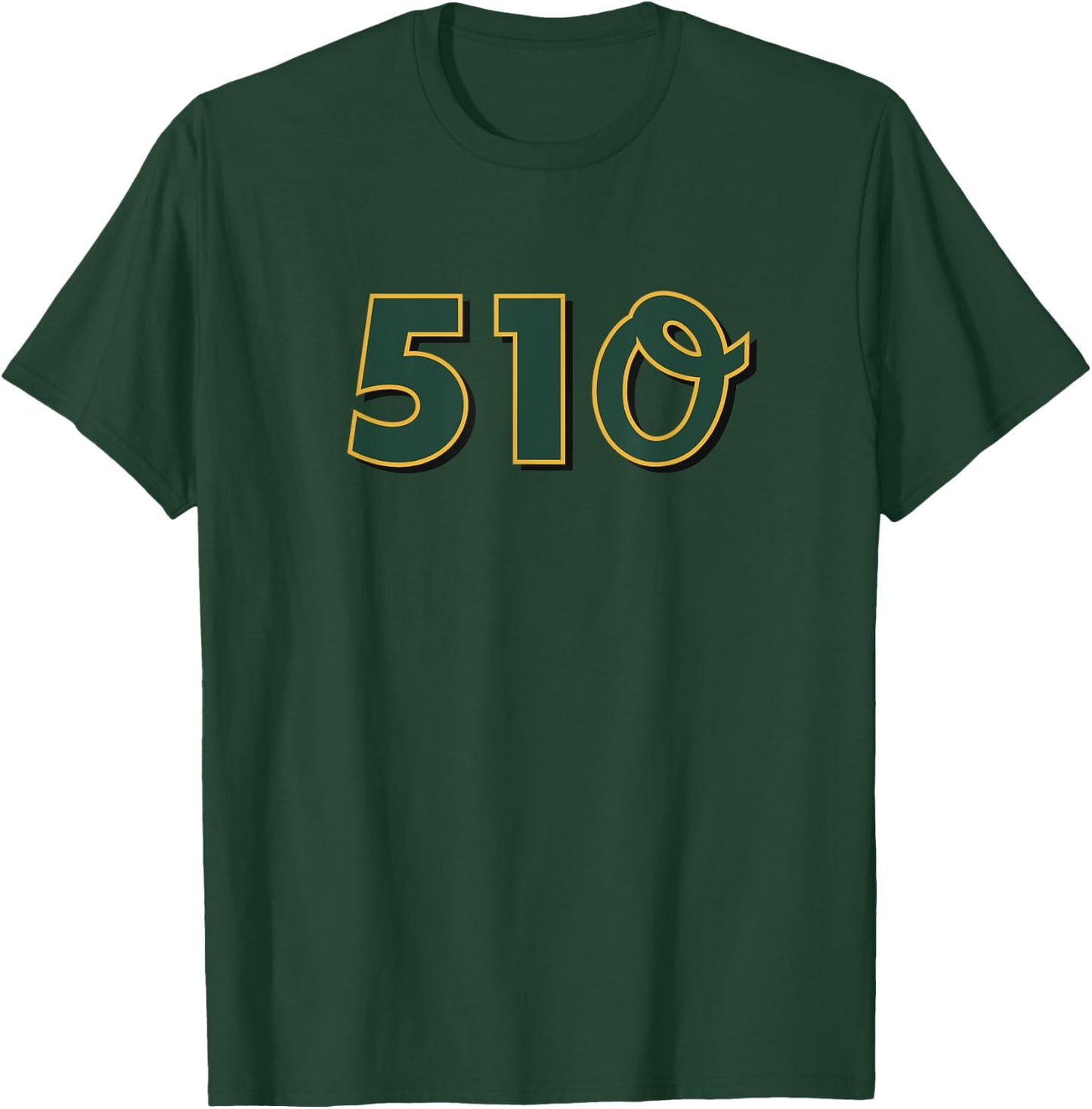510 The Bay Area Oakland Baseball T-Shirt - T-Shirt | Forest