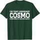 Cosmo Gifts Cosmo Personal Name First Name Funny Cosmo - Men, Birthday Celebrants - -Adults - Black - Short Sleeve - - Small T-Shirt - T-Shirt | Forest