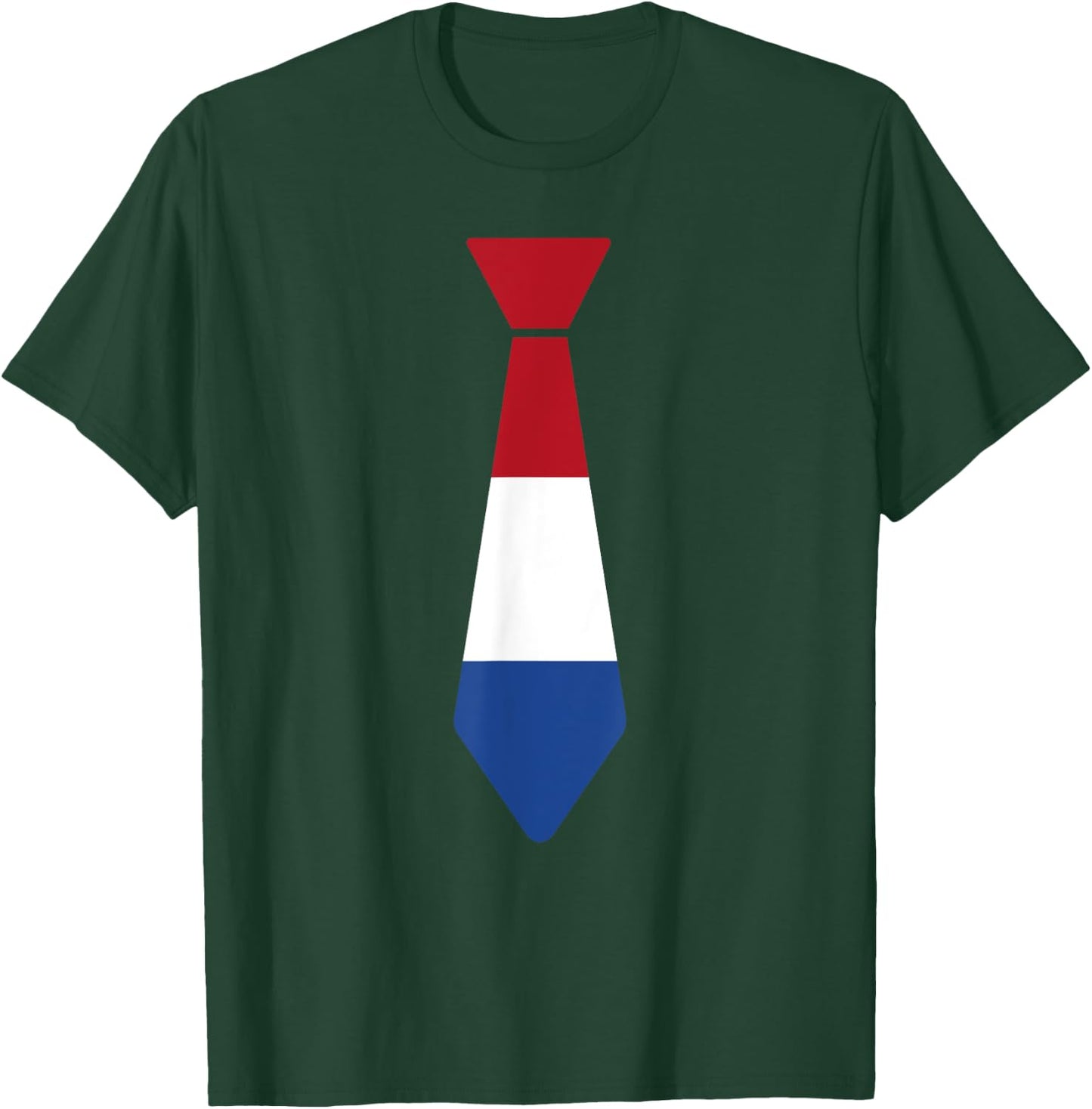 Netherlands Flag Tie Cute Dutch Boys Matching Family T-Shirt - T-Shirt | Forest