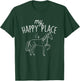My Happy Place - Horse Lover Equestrian Horseback Rider T-Shirt - T-Shirt | Forest