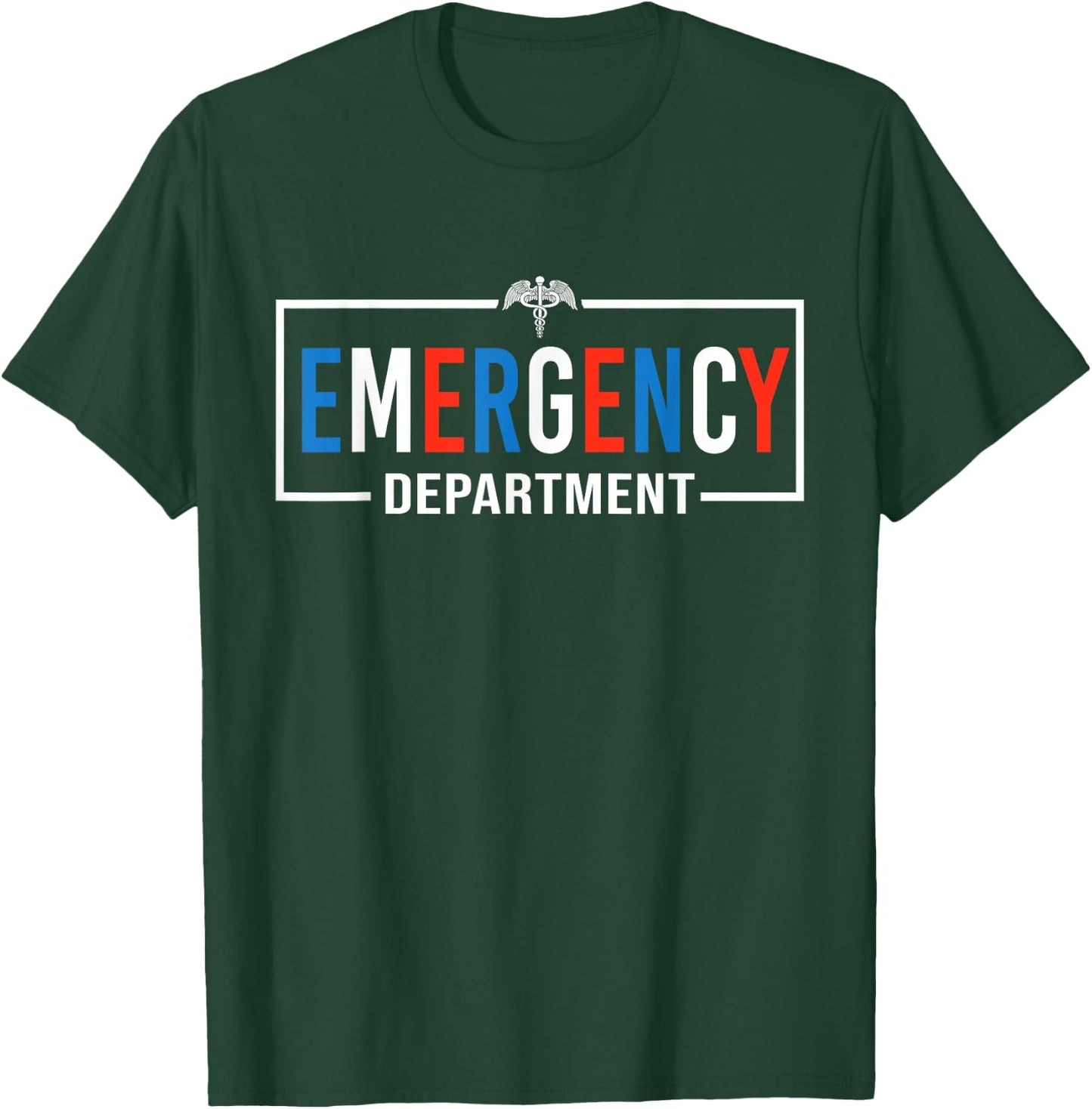 Emergency Department 4th of July USA Emergency Room Nurse T-Shirt - T-Shirt | Forest