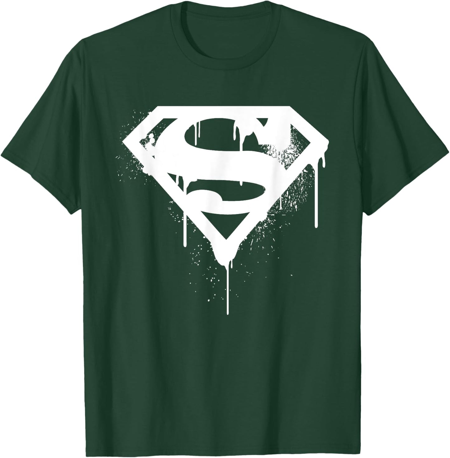 DC Superman Logo Doomsday White Graffiti T-Shirt - T-Shirt | Forest