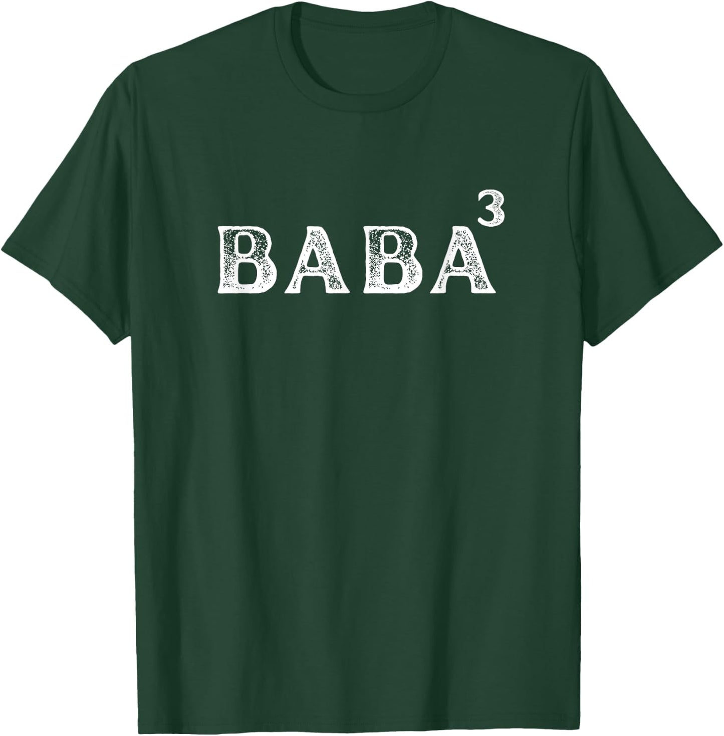 Funny Father of 3 Kids - Baba to be of 3 kids - Dad Cubed T-Shirt - T-Shirt | Forest