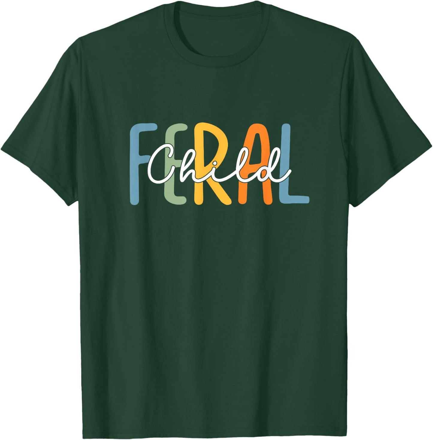 Vintage Feral Child Toddler Feral Girl Or Boy Flower Girl T-Shirt - T-Shirt | Forest