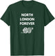 North London Forever - Iconic Cannon Design , Small, Red T-Shirt - T-Shirt | Forest