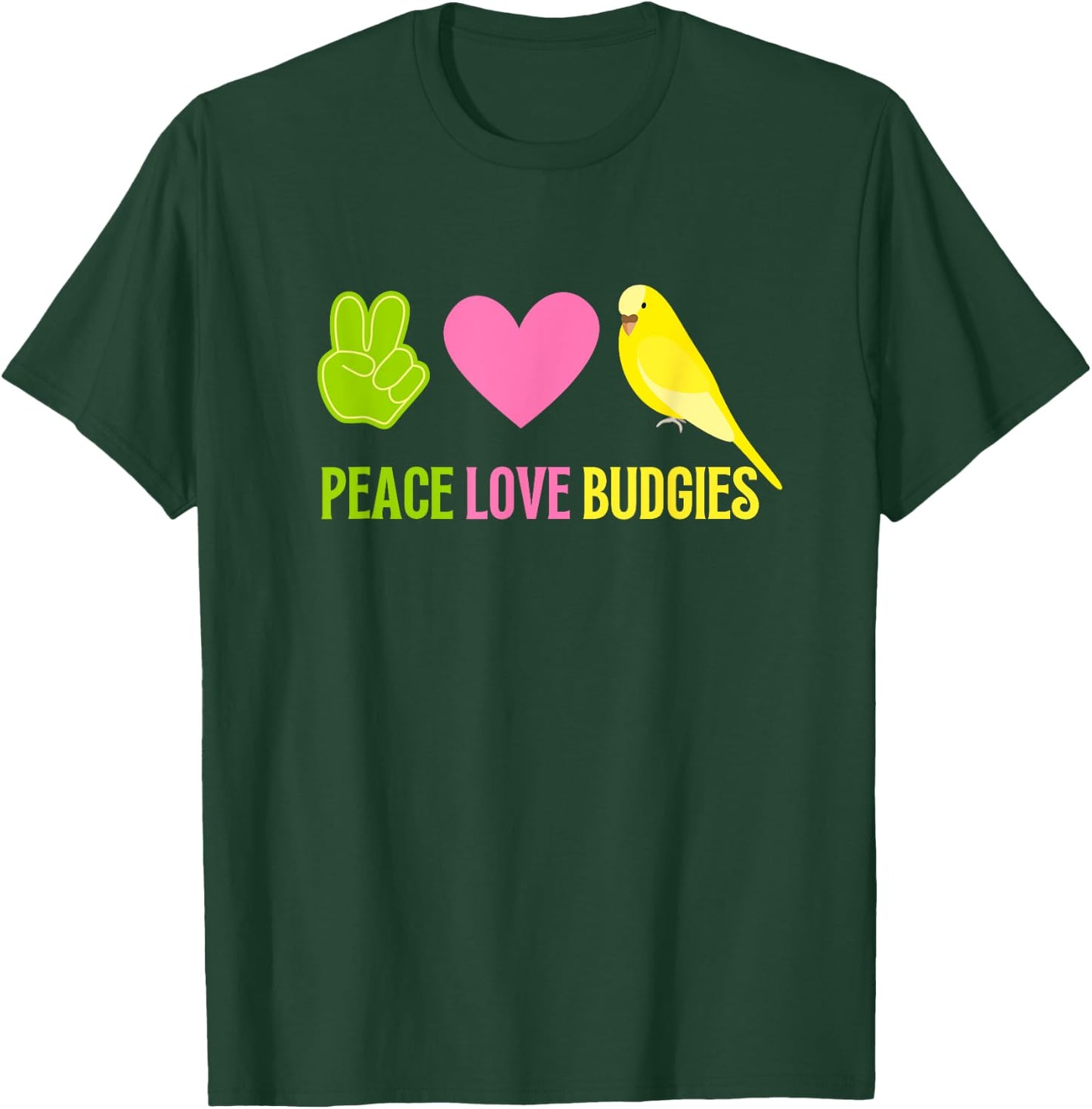 Budgie Shirt Pet Bird Budgie Parakeet Budgerigar T-Shirt - T-Shirt | Forest