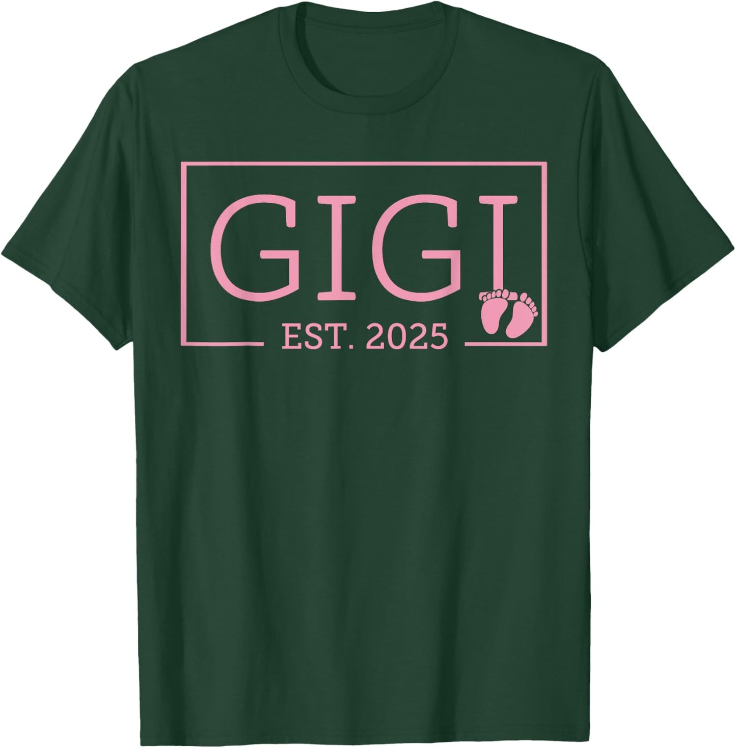 Gigi Established Est 2025 New Born Mother's Day T-Shirt - T-Shirt | Forest