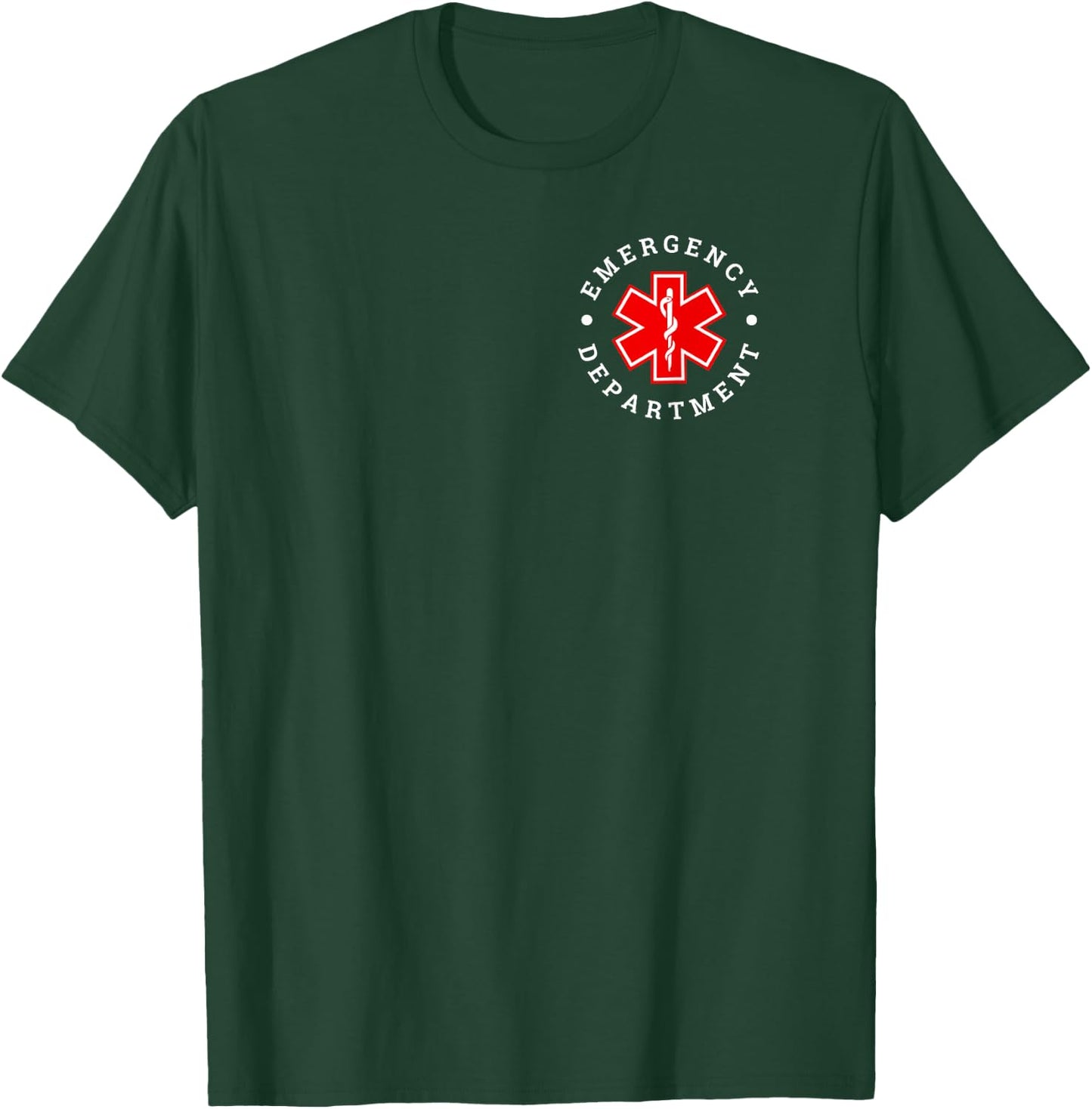 Emergency Department ER Trauma Front and Back Design T-Shirt - T-Shirt | Forest
