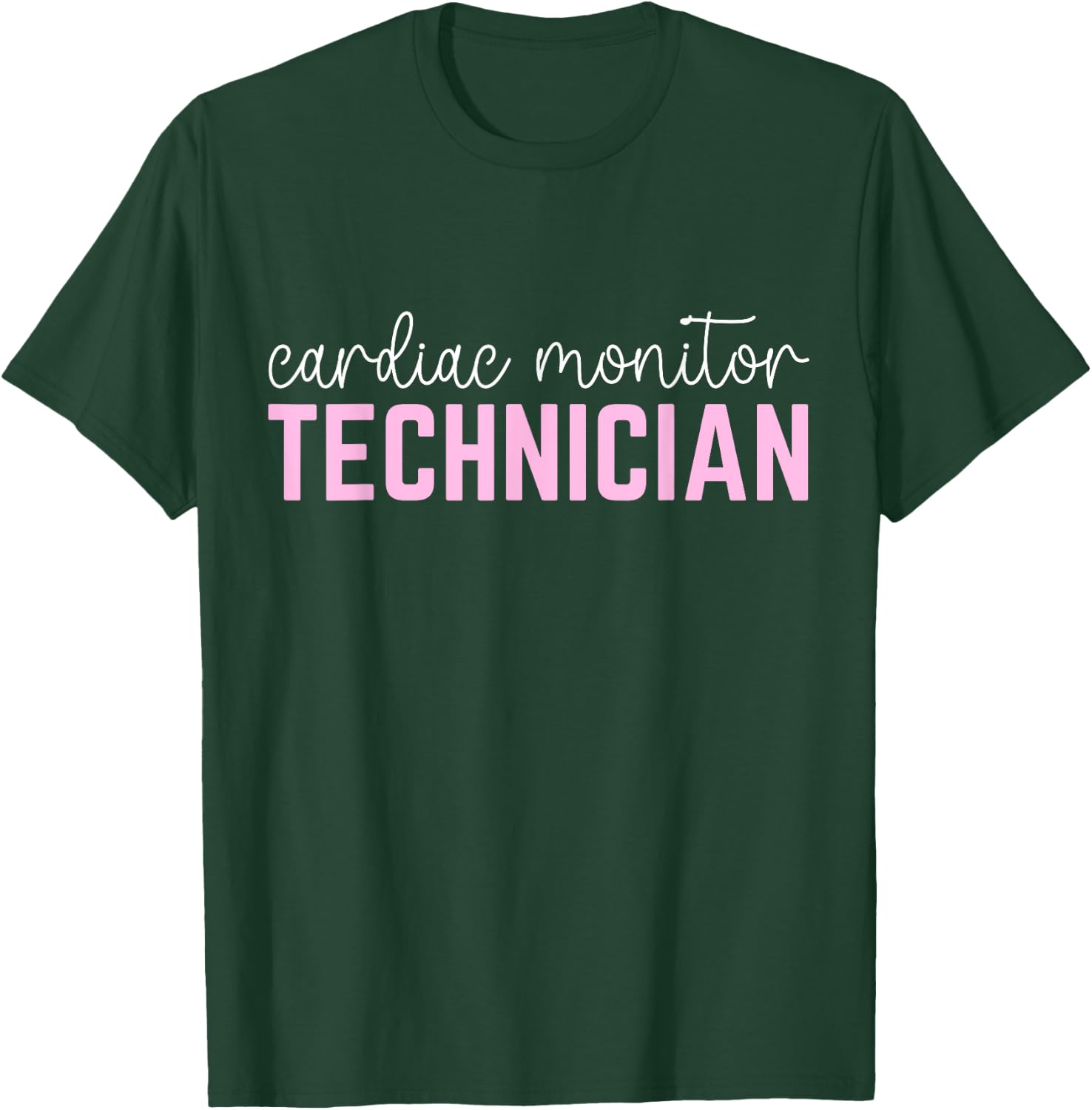 Funny Cardiac Nurse Cardiology Heart Cardiac Monitor Tech T-Shirt - T-Shirt | Forest