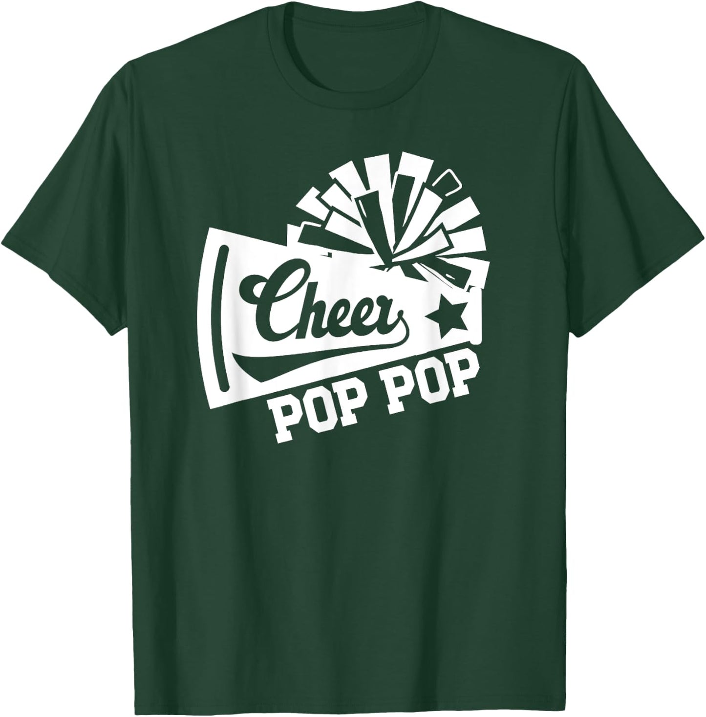 Cheer Pop Pop Of A Cheerleader Pop Pop Cheerleading Pop Pop T-Shirt - T-Shirt | Forest
