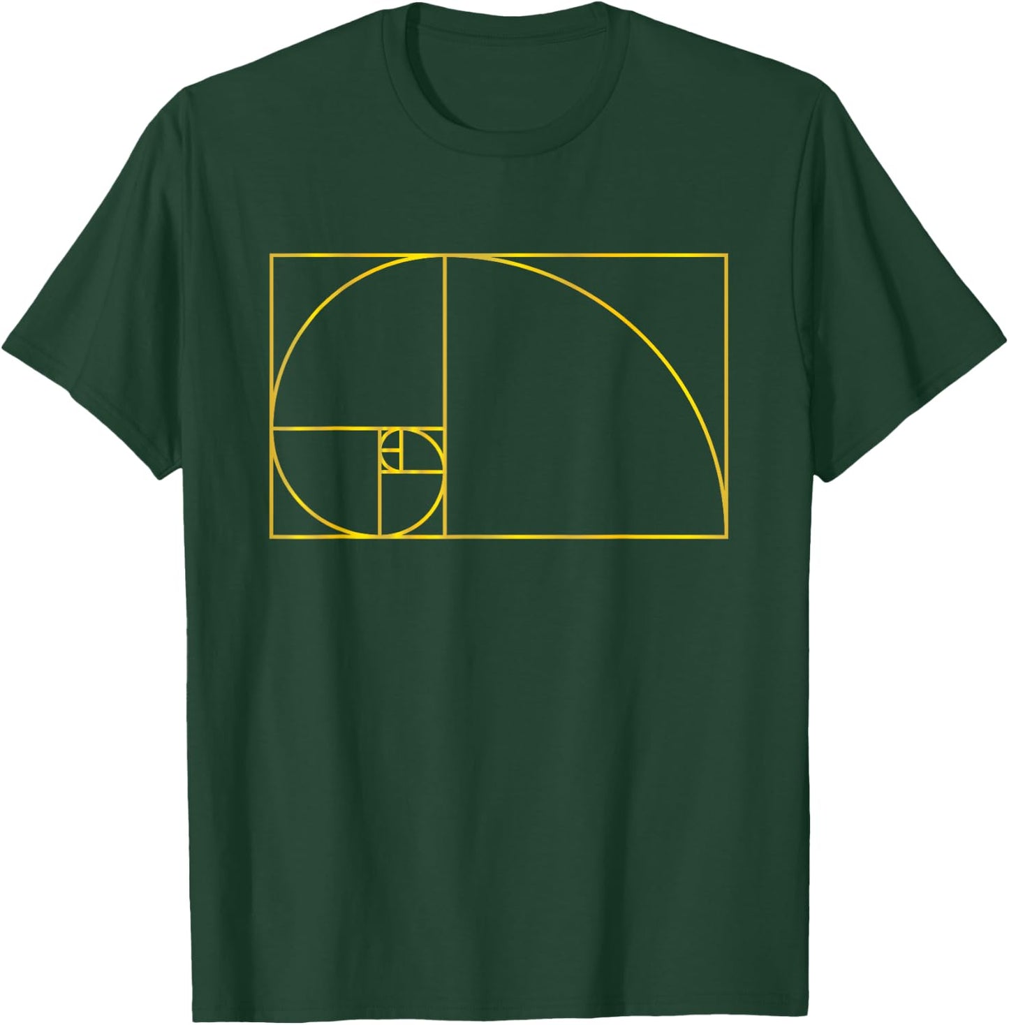 Fibonacci Sequence Golden Ratio Rule Fibo Numbers T-Shirt - T-Shirt | Forest