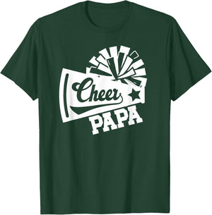 Cheer Papa Of A Cheerleader Papa Cheerleading Papa T-Shirt - T-Shirt | Forest