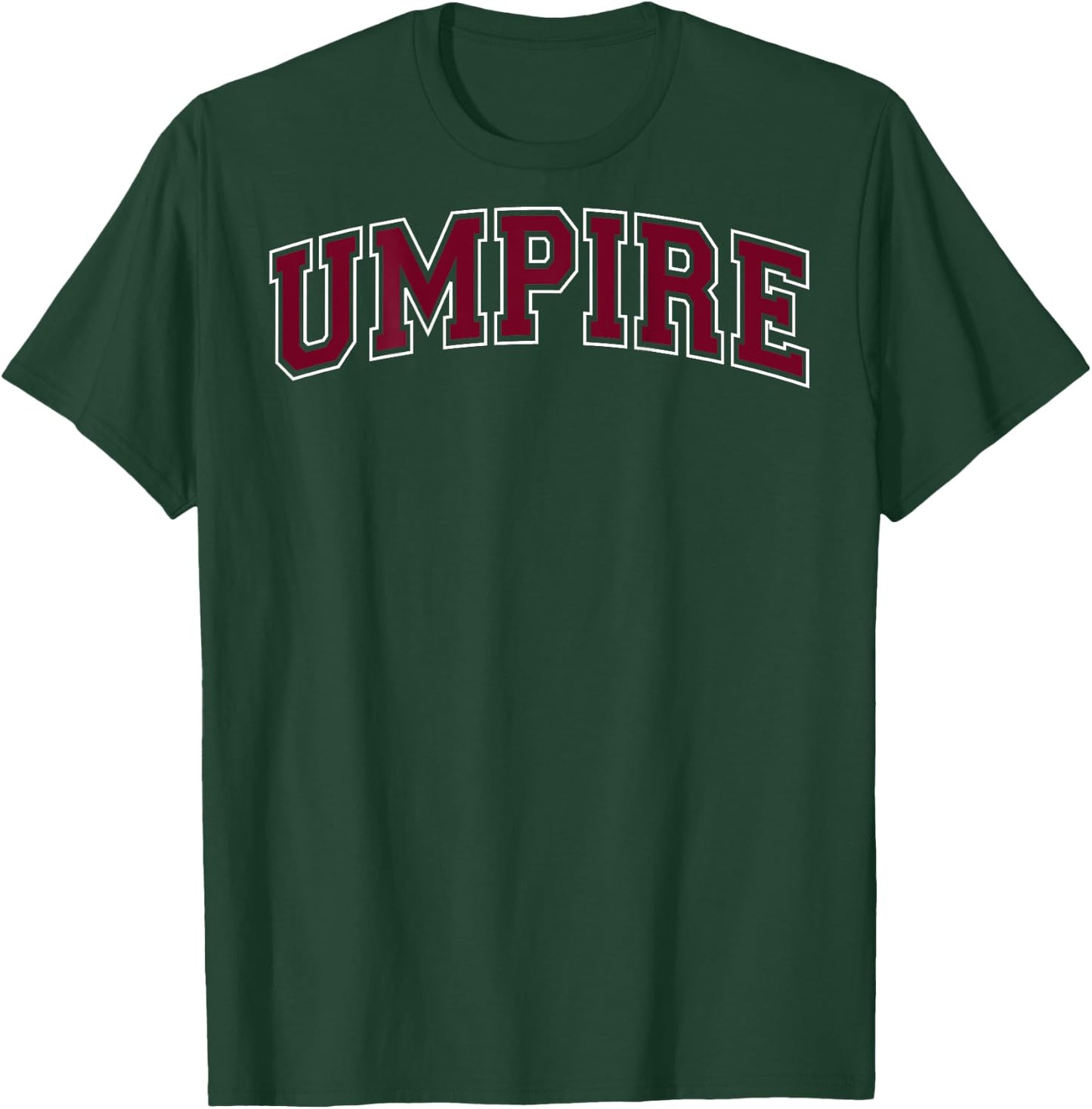 Umpire Sports Baseball Softball Vintage Red on the back T-Shirt - T-Shirt | Forest