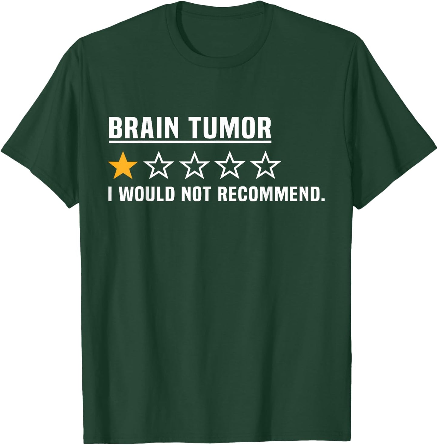 Brain Tumor Not Recommended Funny Brain Surgery T-Shirt - T-Shirt | Forest