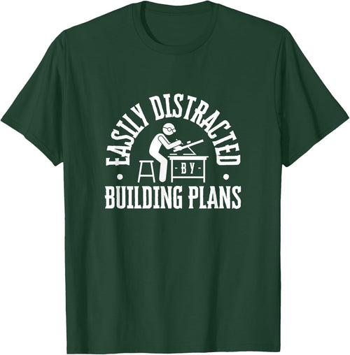 Easily Distracted By Building Plans Funny Architect