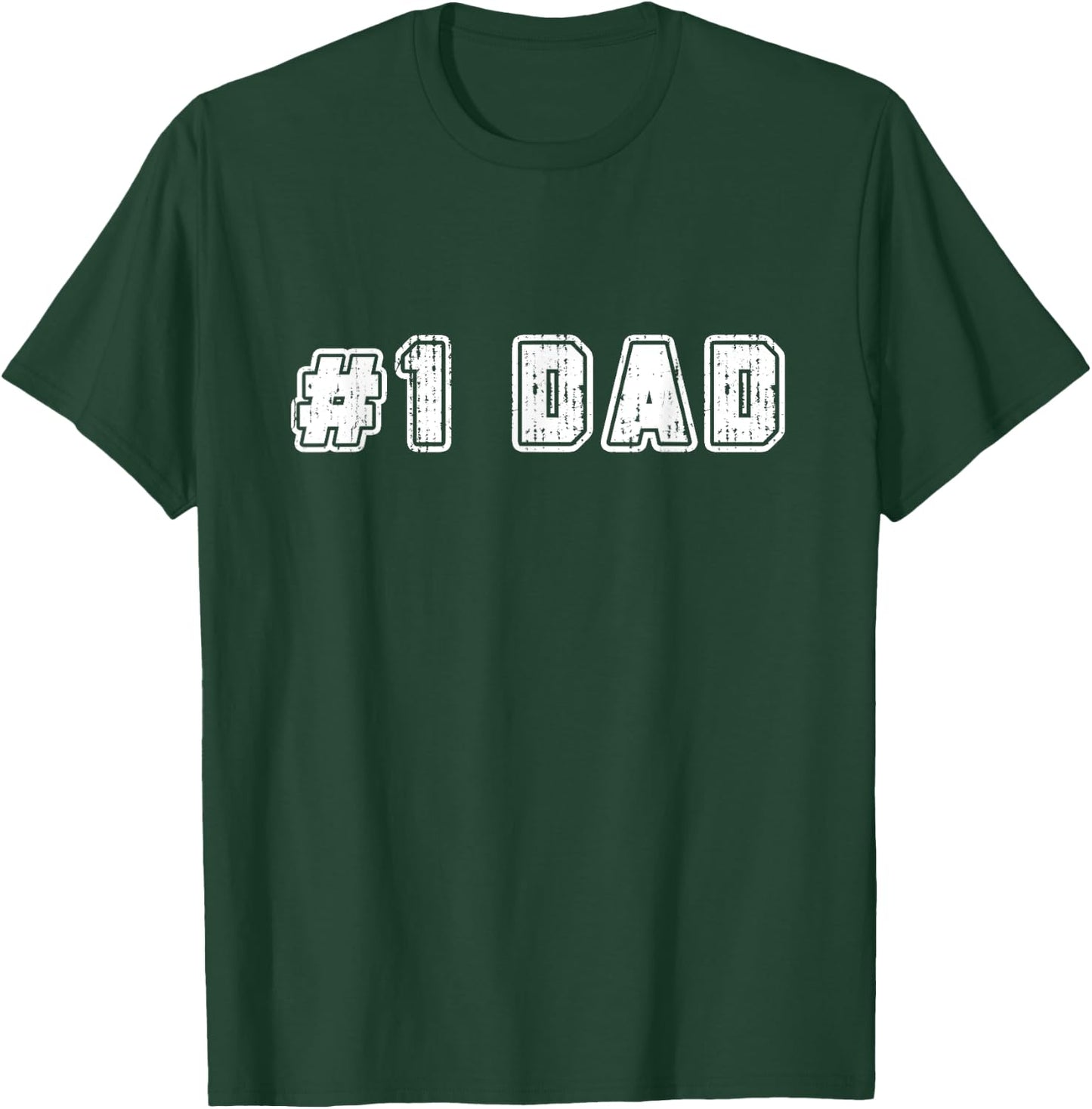 #1 Dad Best Dad Father's Day Number One Dad Father Matching T-Shirt - T-Shirt | Forest