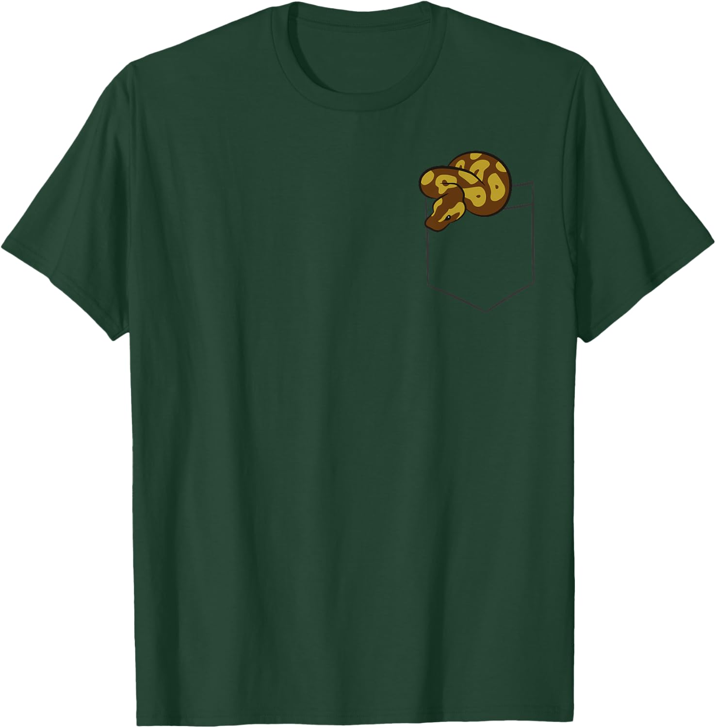 Ball Python Snake In The Pocket Cute Ball Python T-Shirt - T-Shirt | Forest