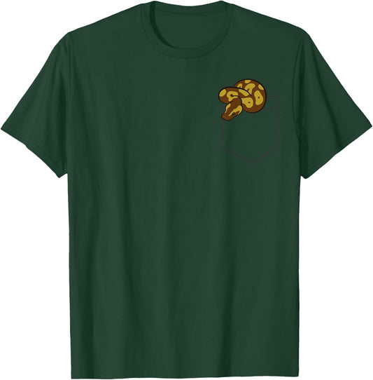 Ball Python Snake In The Pocket Cute Ball Python T-Shirt - T-Shirt | Forest